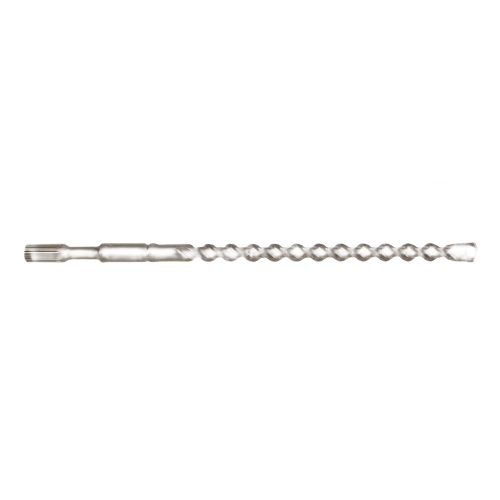Long spline rotary hammer drill bit with carbide tip designed for masonry and concrete drilling in power tool accessories collection