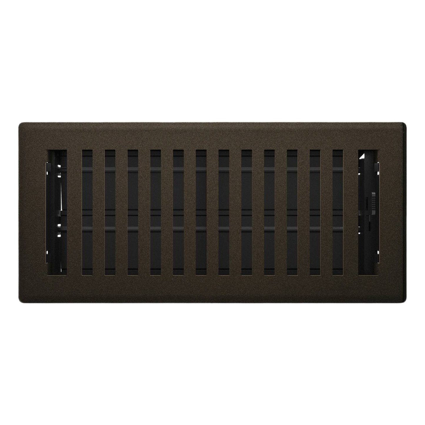 Bronze Age floor register with solid steel face and adjustable vent for durable home ventilation under $50 in plumbing tools