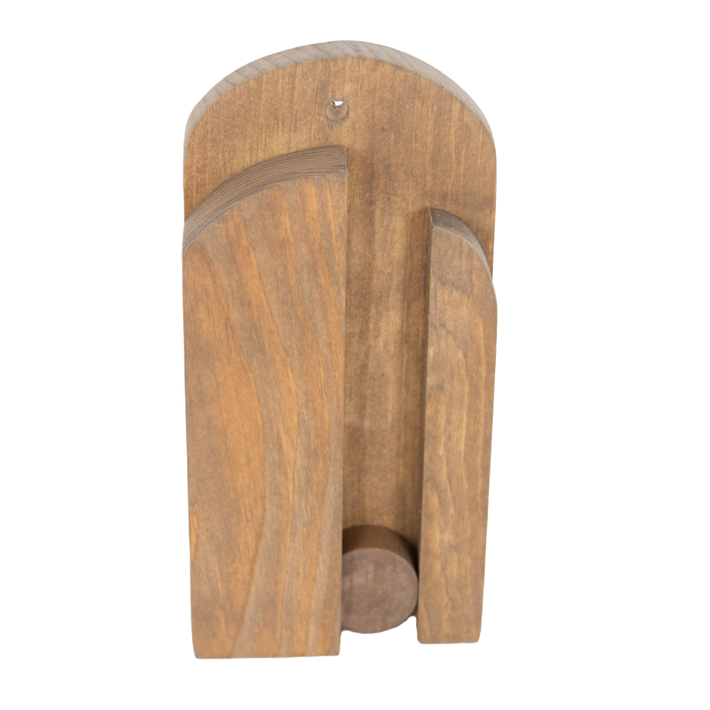 Handcrafted wooden wall broom holder in natural finish for organized storage in Cleaning Tools and Home Improvement under $50 collections