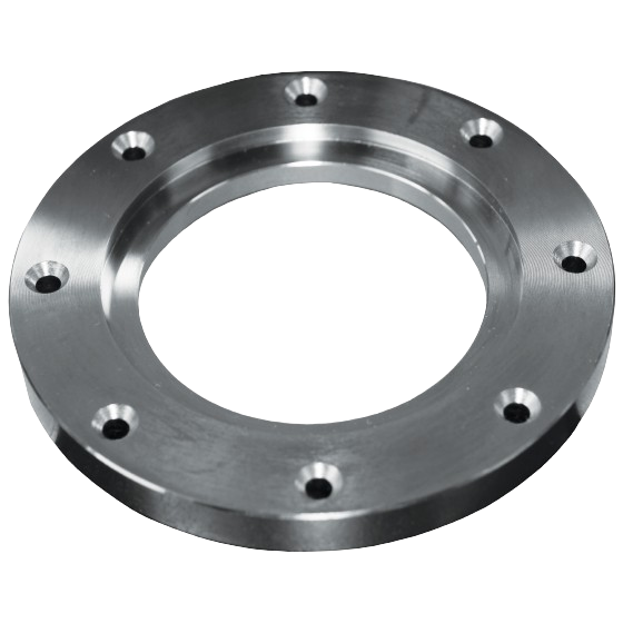 6-inch steel faceplate ring with multiple mounting holes for woodworking tool accessories and home improvement projects