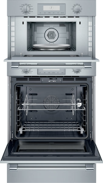 Stainless steel professional oven with triple speed rotisserie and convection features from Wall Ovens collection
