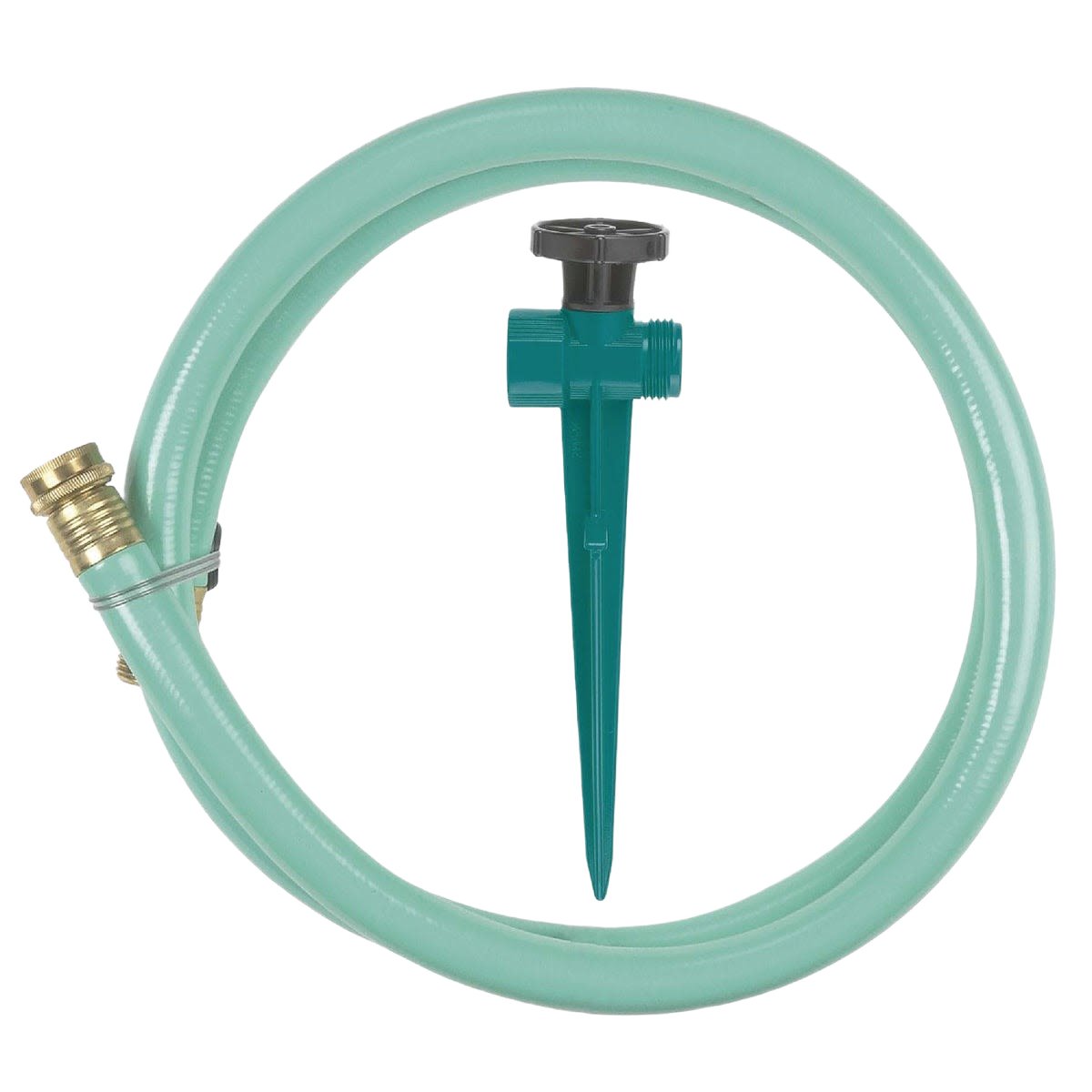 6 ft green vinyl faucet extension with step spike for garden watering and irrigation in lawn and garden tools under $50