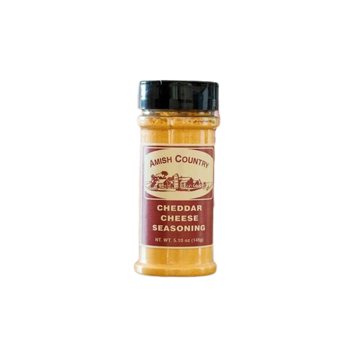 Plastic container of cheddar cheese seasoning with Amish Country label for herbs and spices under $25 collection