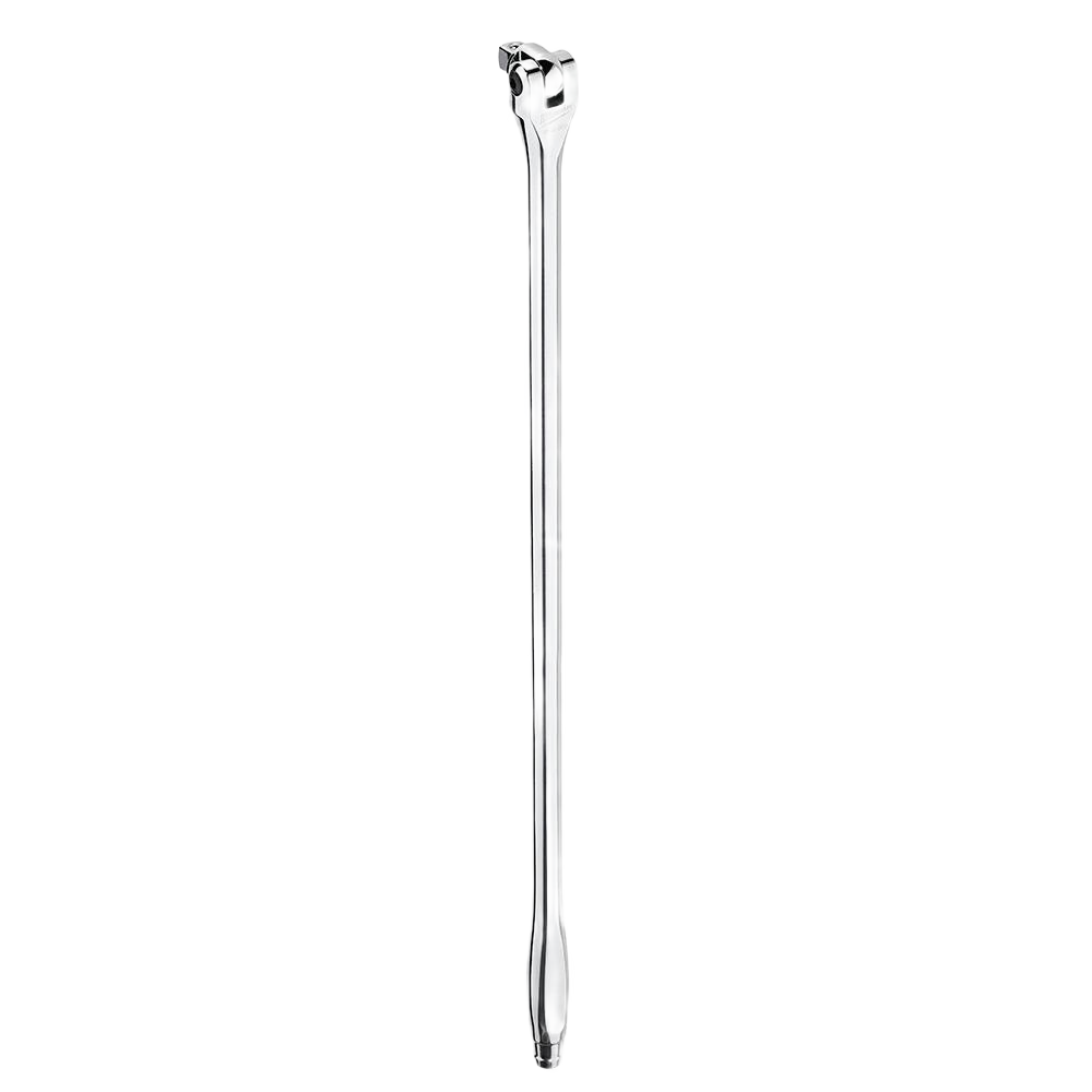 Long chrome breaker bar with 1/2-inch drive for heavy-duty tools and home improvement tasks