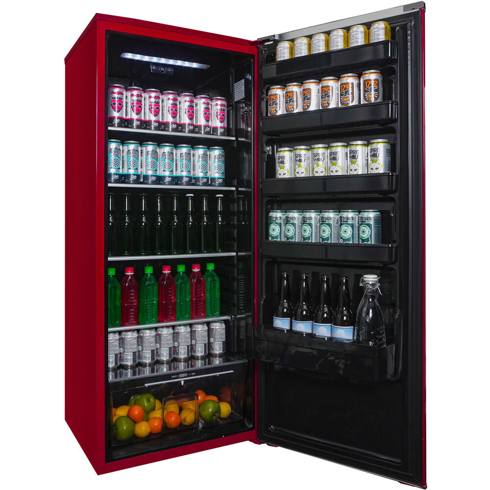 11 CuFt. All Refrigerator, All Black Interior, See-Through Crisper