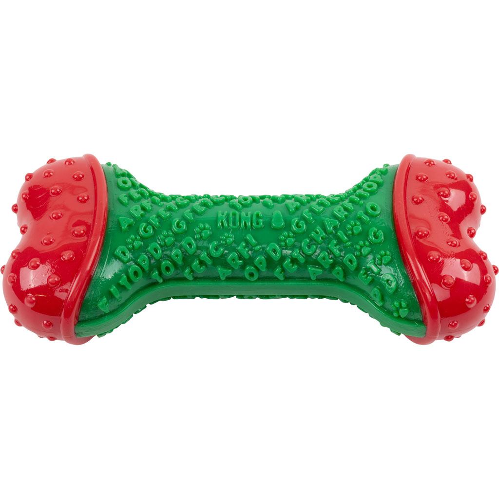 KONG Small/Medium CoreStrength Bone Chew Christmas Dog Toy