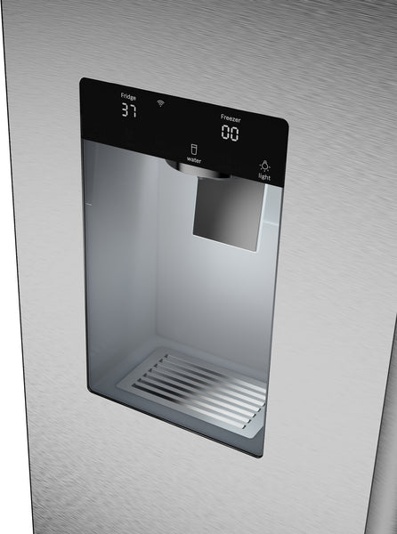 800 Series, French Door Bottom Mount Refrigerator, 36'', Stainless steel (with anti-fingerprint), Total No Frost