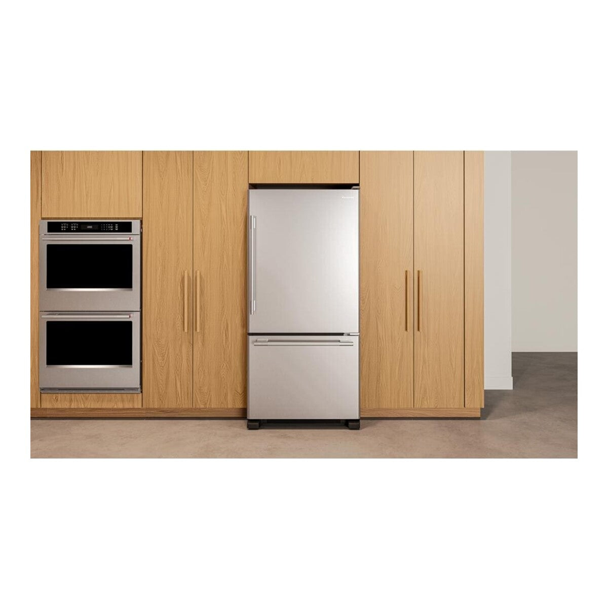 19 Cu. Ft. 30-Inch Bottom Mount Refrigerator with Right Door Swing in PrintShield® Stainless Steel