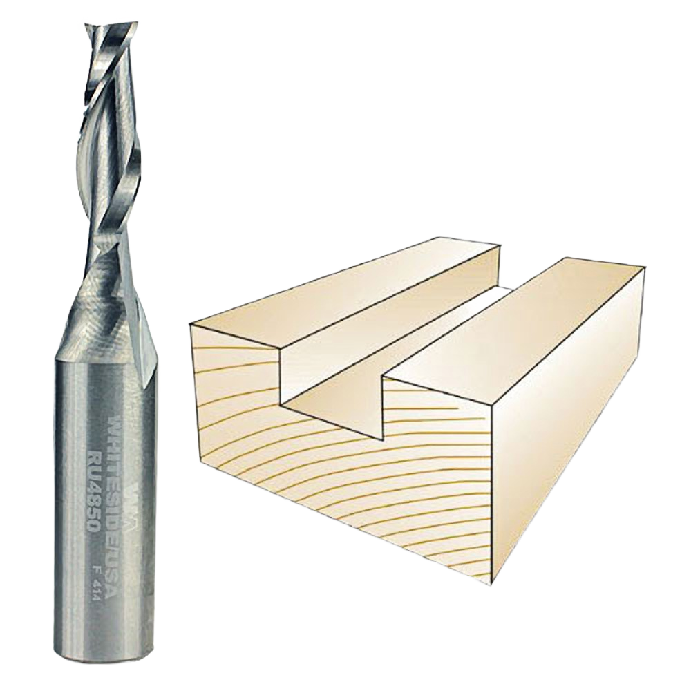 Spiral upcut bit designed for deep clean cuts in wood with efficient chip removal in tool accessories and drill bits collections