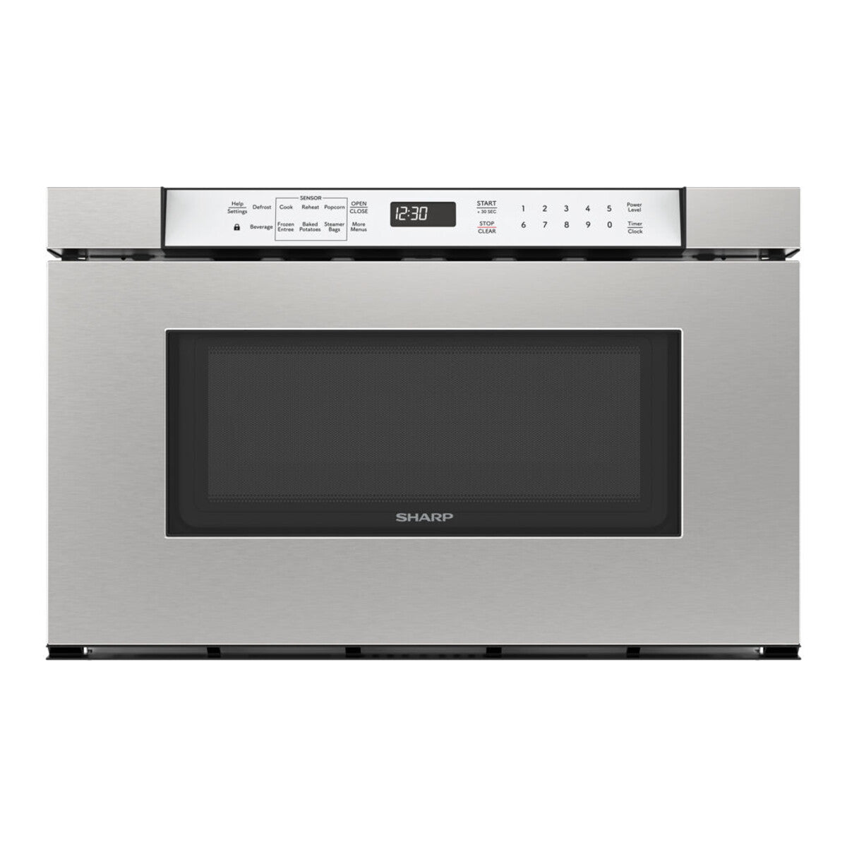 24" / 1.2 CF Microwave Drawer, Easy Touch Open, Silver Keysheet