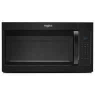 Black Whirlpool microwave hood combination with electronic touch controls in Microwaves at Hartville Hardware