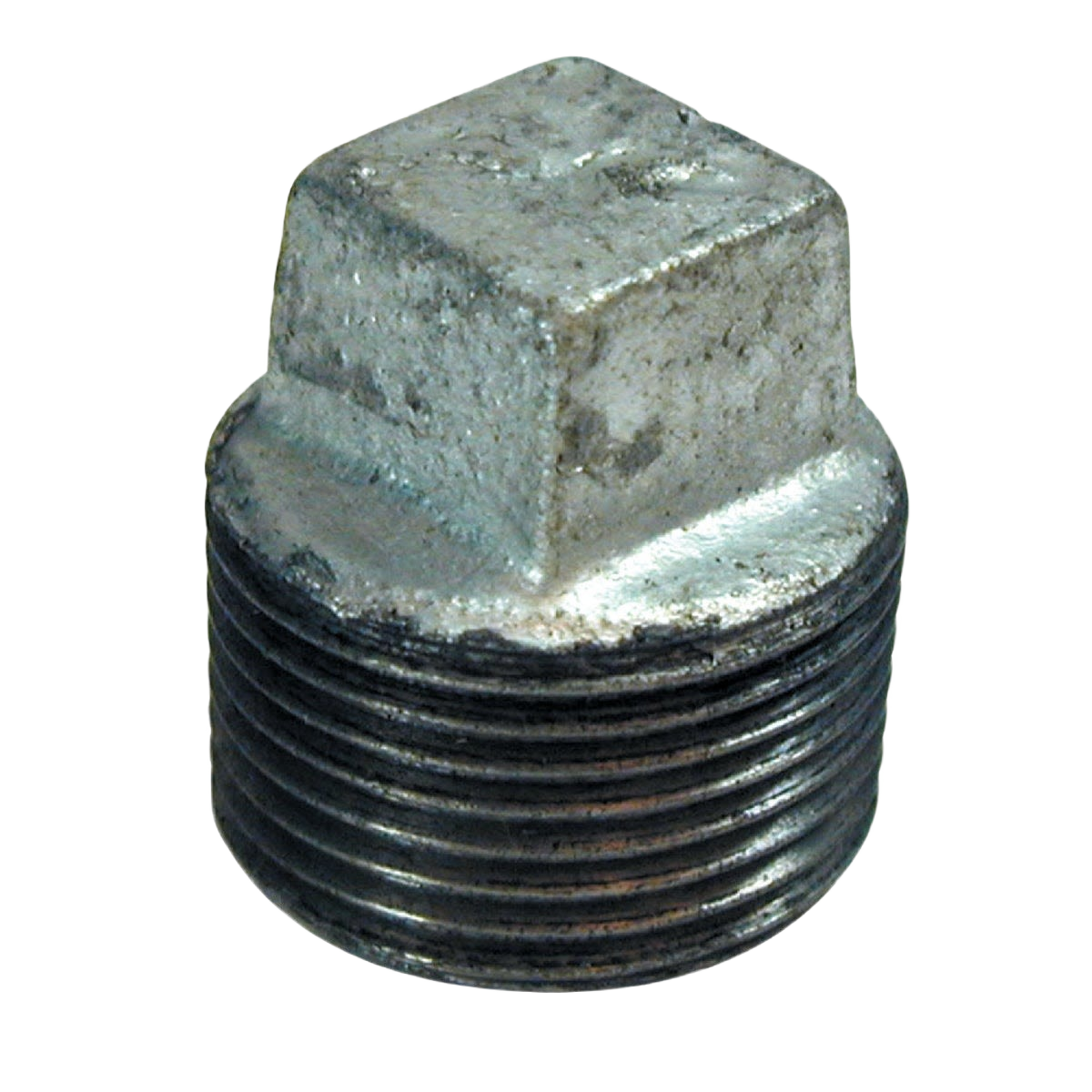 Galvanized malleable iron pipe plug with threaded end for plumbing and galvanized fittings under $50 collection