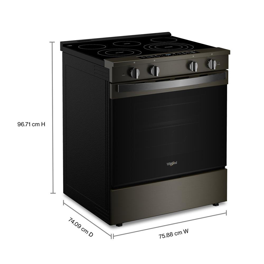 30-inch Smart Slide in Electric Range with Advanced Air Cooking Technology and WipeClean™ Coating