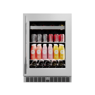 Cellara by Element 24 in., 7 Bottle and 115 Can Single Zone Wine and Beverage Cooler - EBS24BES