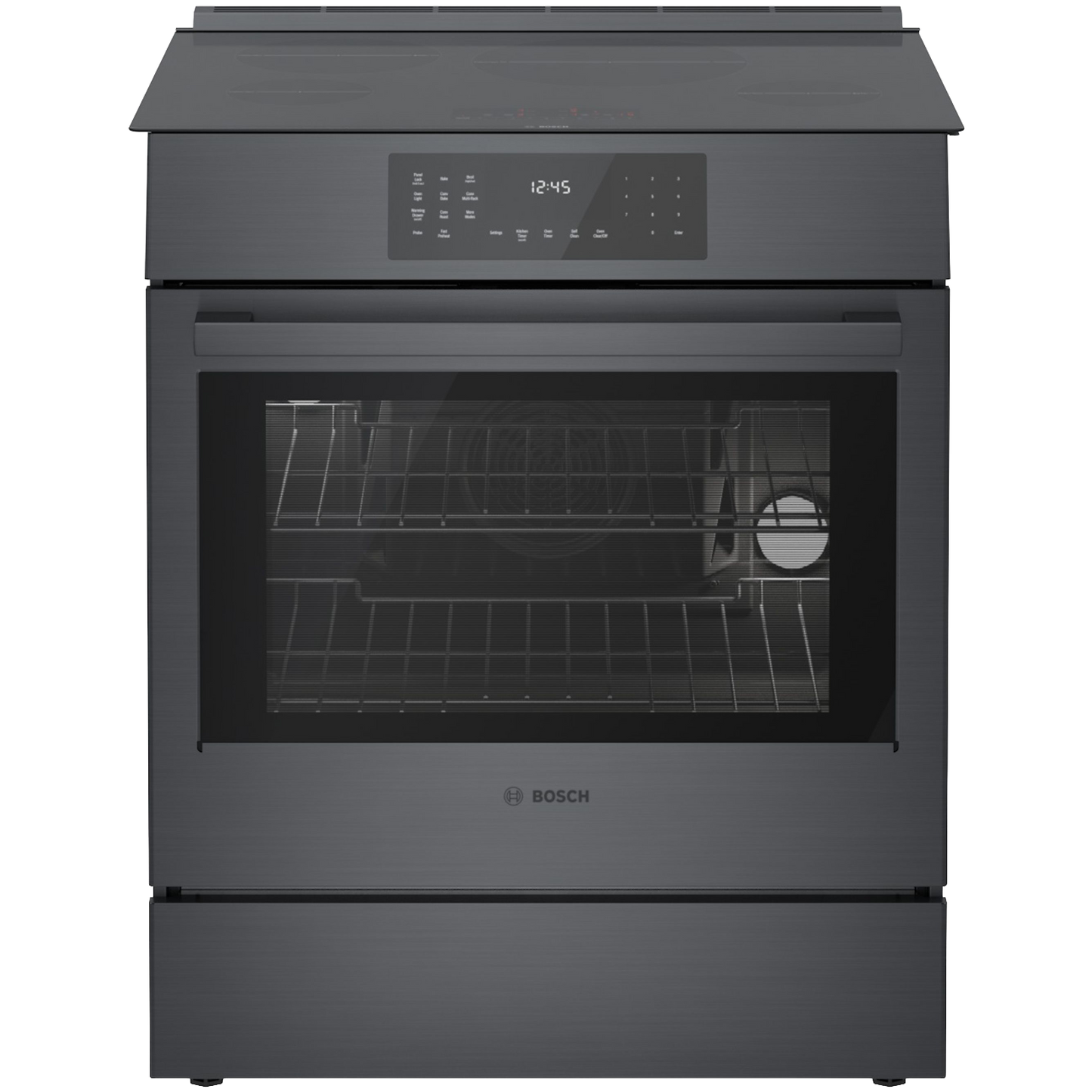 800 Series, Induction Slide-in Range, 30'', Black Stainless Steel
