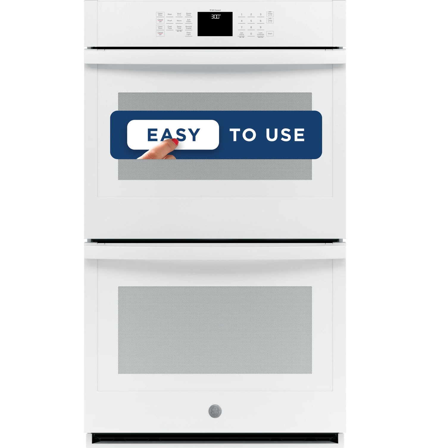 GE® 30" Smart Built-In Self-Clean Double Wall Oven