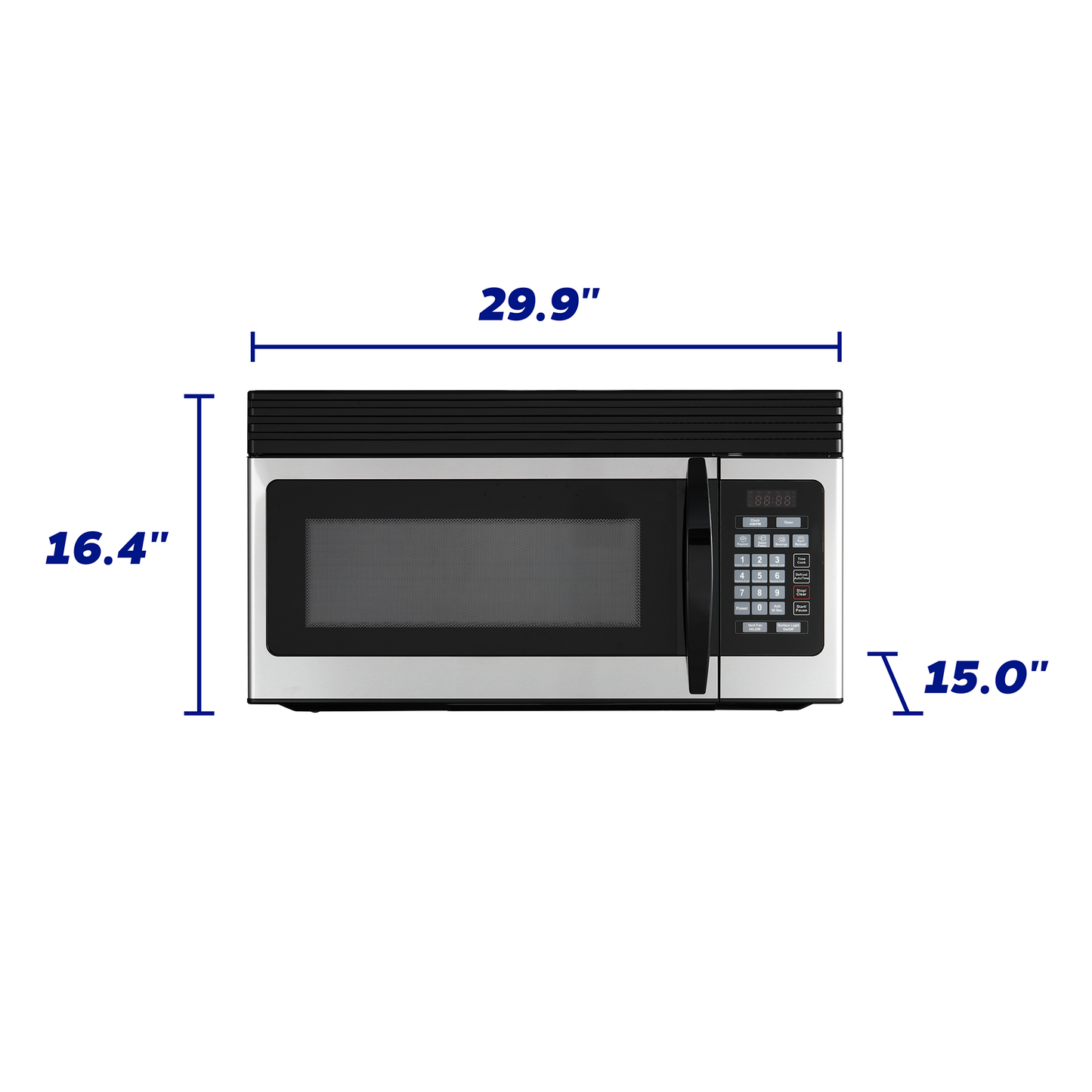 Element Electronics 1.6 OTR Microwave - Stainless Steel (EM1601RQCS)