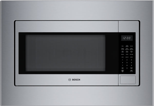 Built-in stainless steel microwave with left side-opening door and digital control panel from Bosch厨房电器 collection