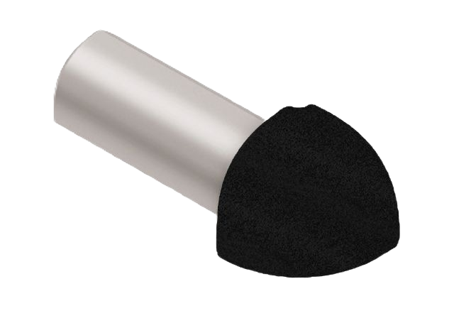 Matte black rounded outside corner tile edge trim for flooring and tile installation under $50 category