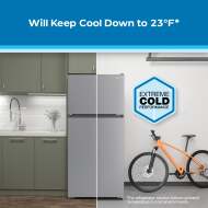 Avanti Frost-Free Apartment Size Garage Ready Refrigerator, 18.0 cu. ft. - Stainless Steel