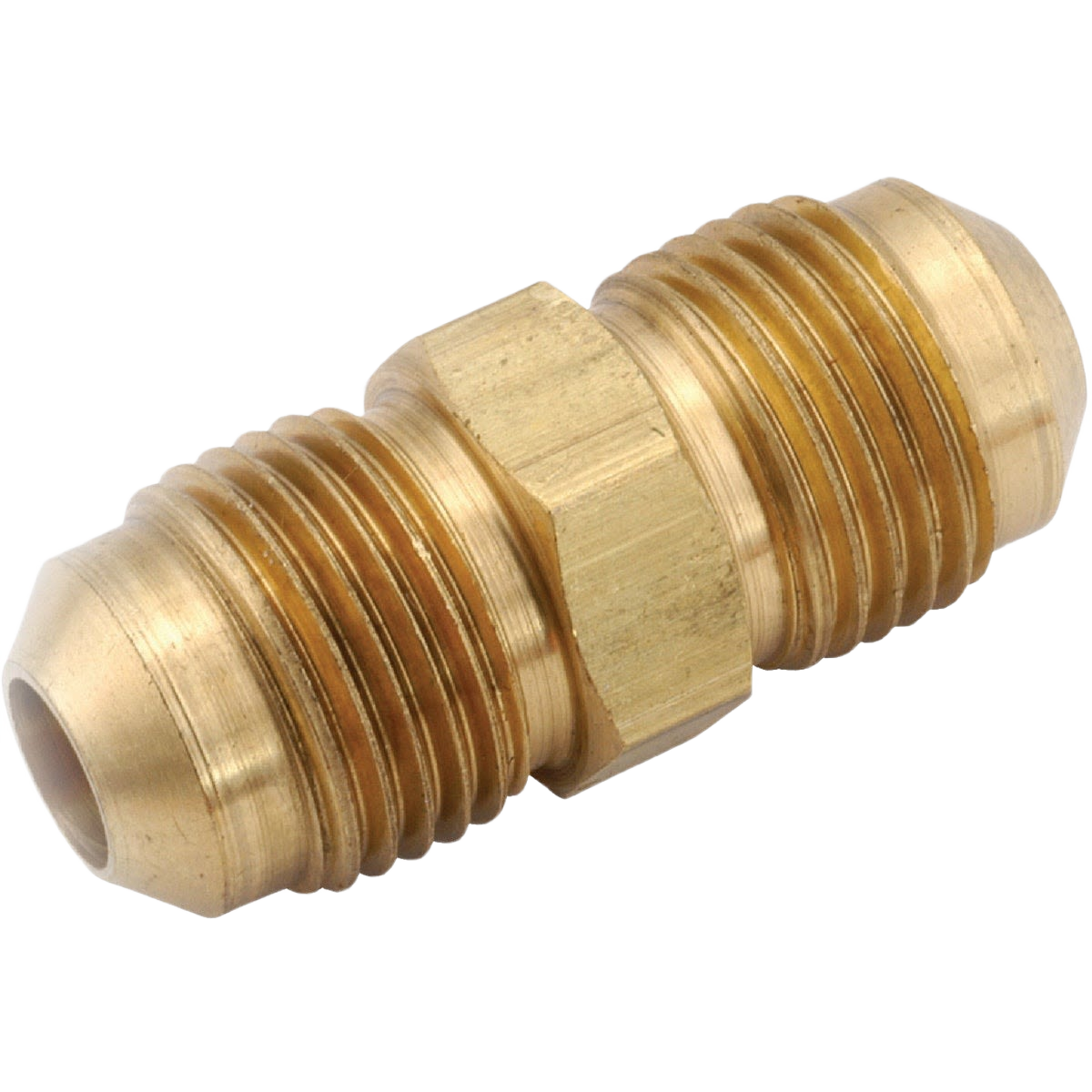 Brass flare union fitting with threaded ends for secure plumbing connections in pipes and fittings collections under $50