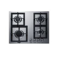 24" Wide 4-Burner Propane Gas Cooktop In Stainless Steel