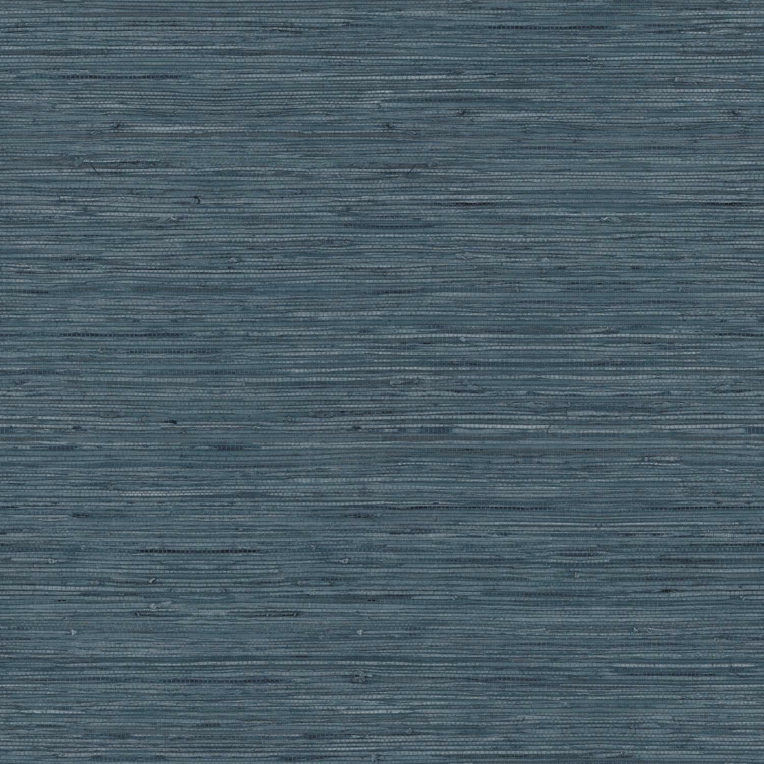 Blue textured grasscloth pattern peel and stick wallpaper for home decor and easy wall transformation