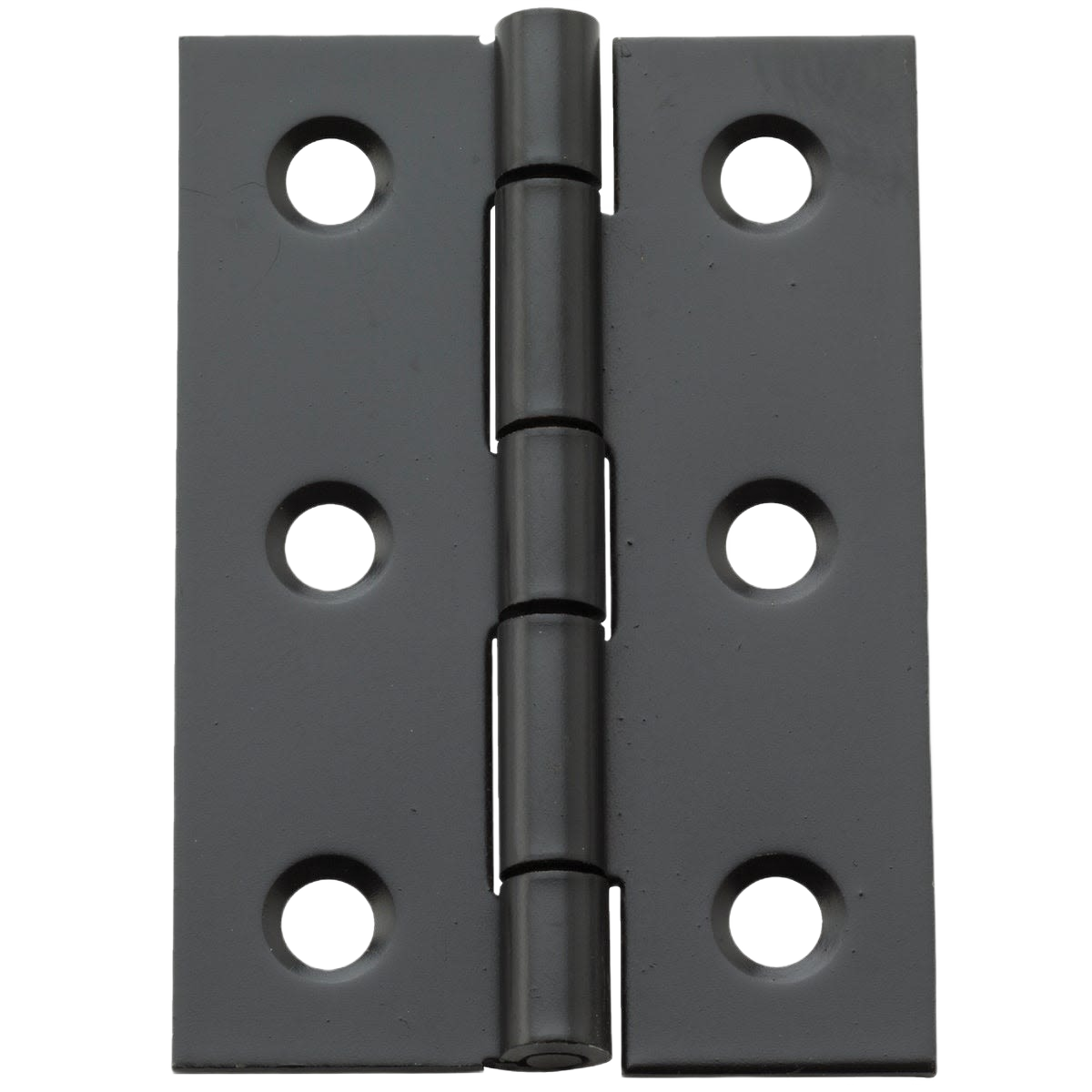 Oil rubbed bronze broad door hinge with six mounting holes for durable home improvement applications