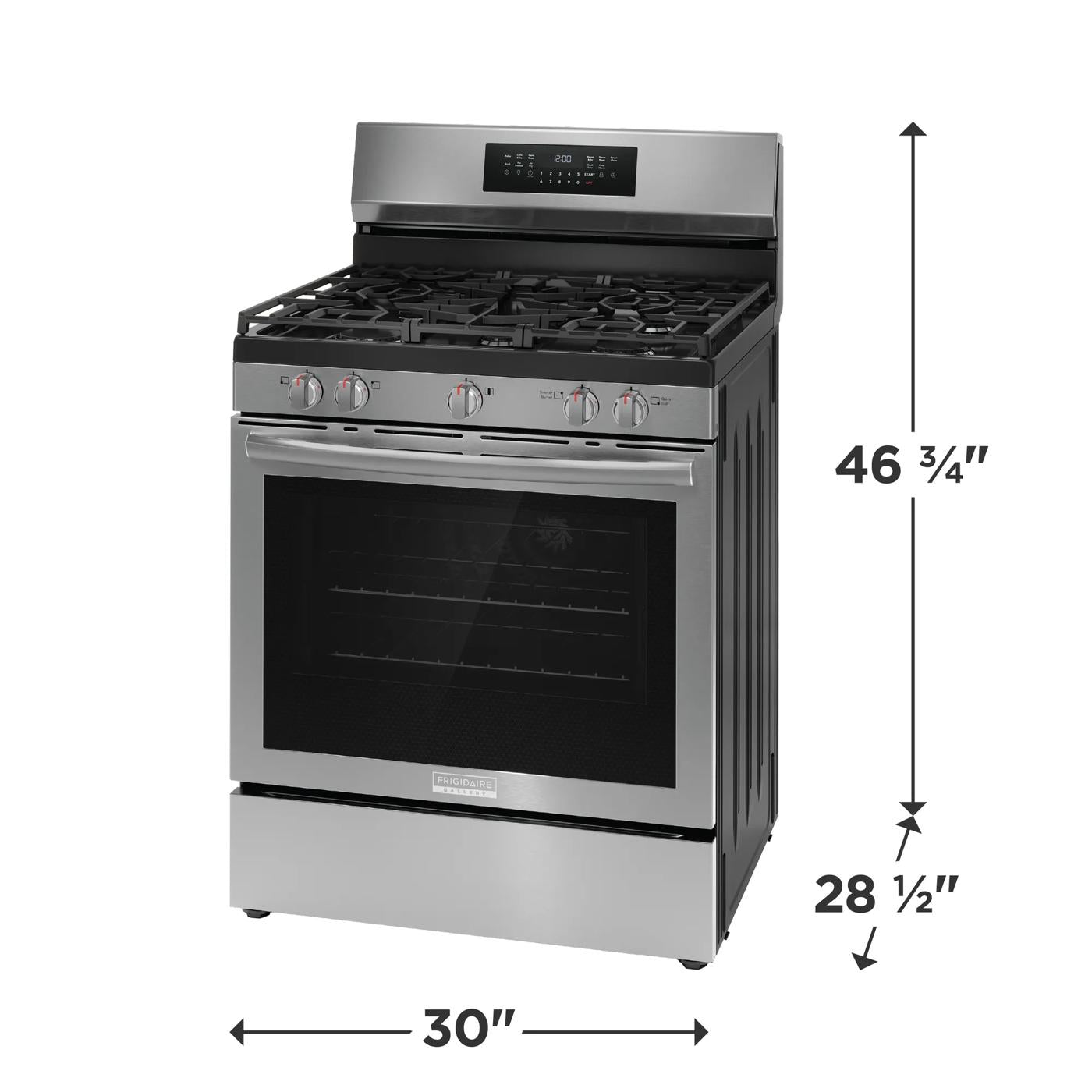 30" Rear Control Gas Range with Air Fry