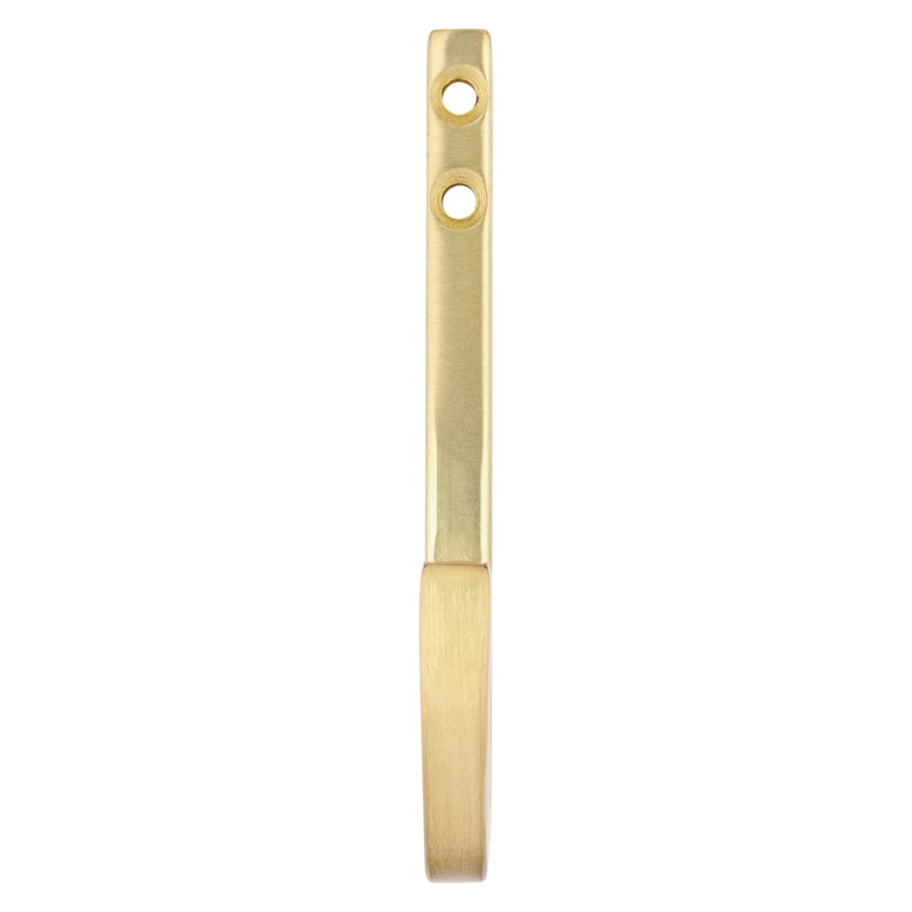 4-inch brushed gold steel reed hook with mounting holes for home storage and garage organization under $50 projects