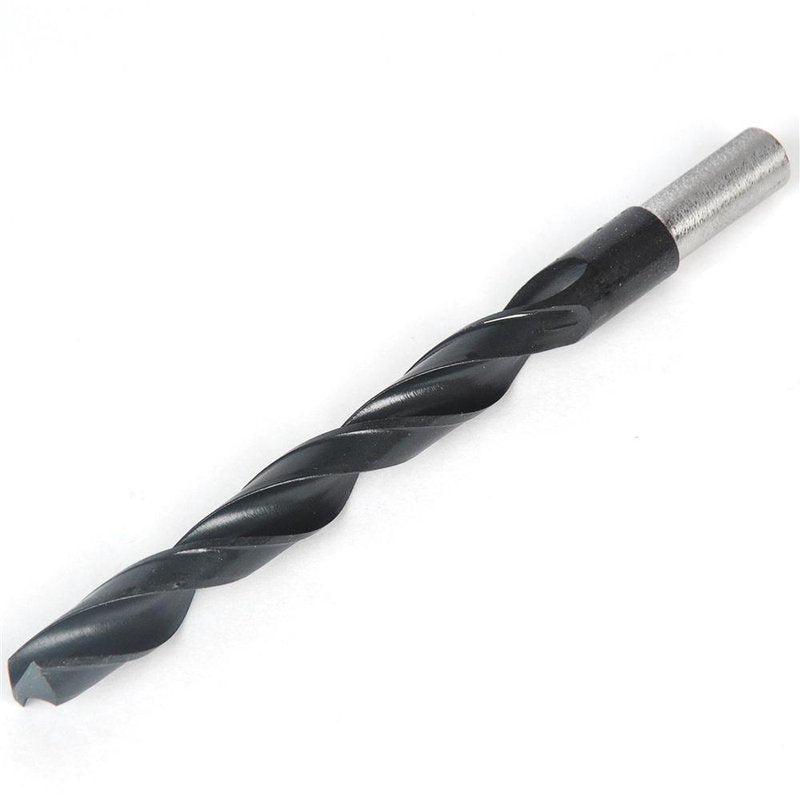 Black 7/16 inch drill bit with twisted flutes for wood drilling in tools and home improvement projects