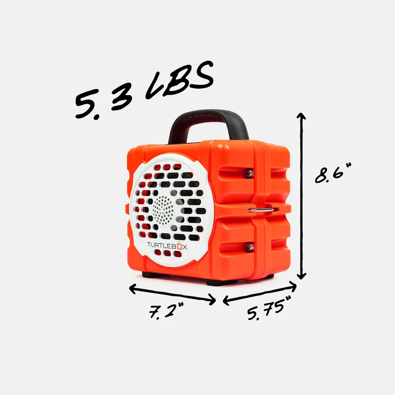 Turtlebox Cub Speaker, Orange