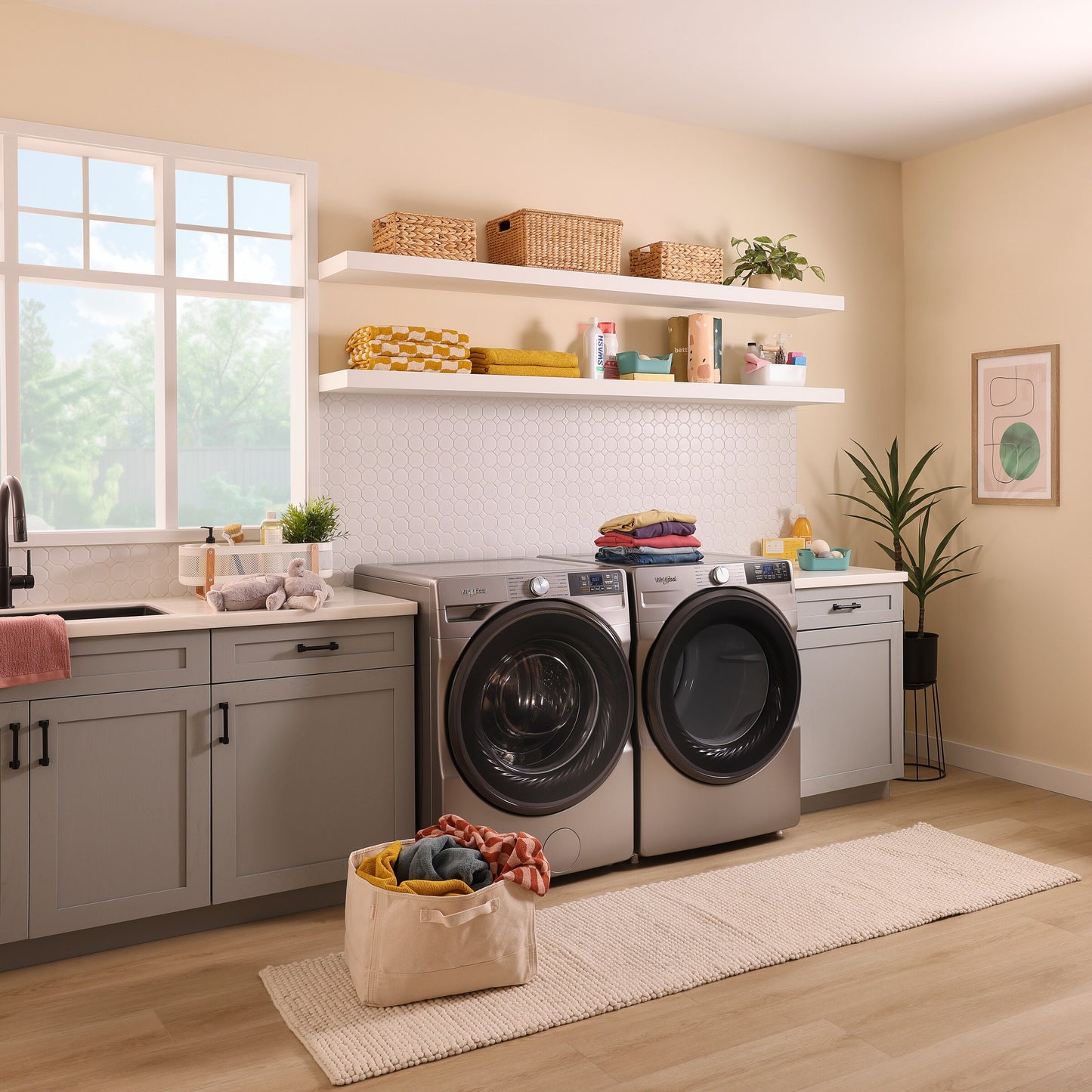 7.4 cu. ft. Smart Front Load ENERGY STAR® Electric Dryer with Wrinkle Shield™ Option