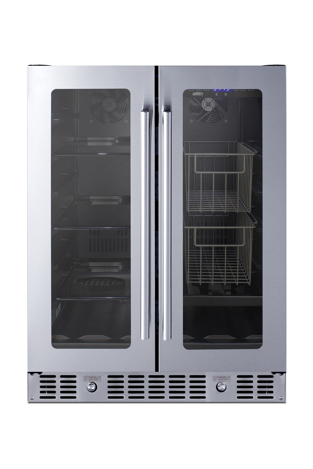 24" Built-In Dual-Zone Produce Refrigerator, ADA Compliant