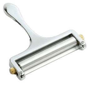 Stainless steel adjustable cheese slicer with ergonomic handle, part of kitchen gadgets and kitchenware under $50 collection