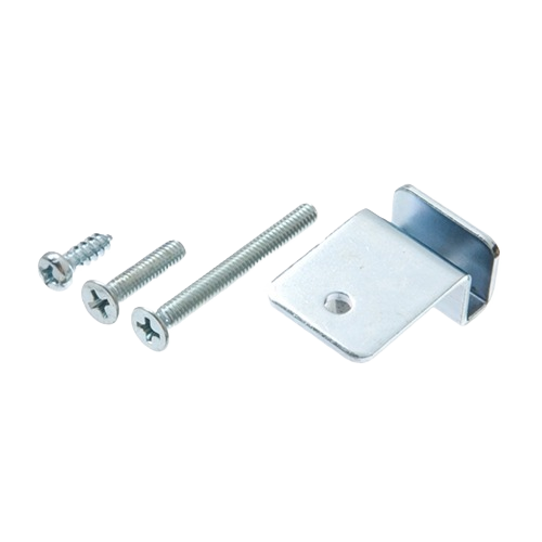 Set of three metal screws and a heavy-duty shelf locator bracket for Storage & Organization and home improvement projects under $50 collections
