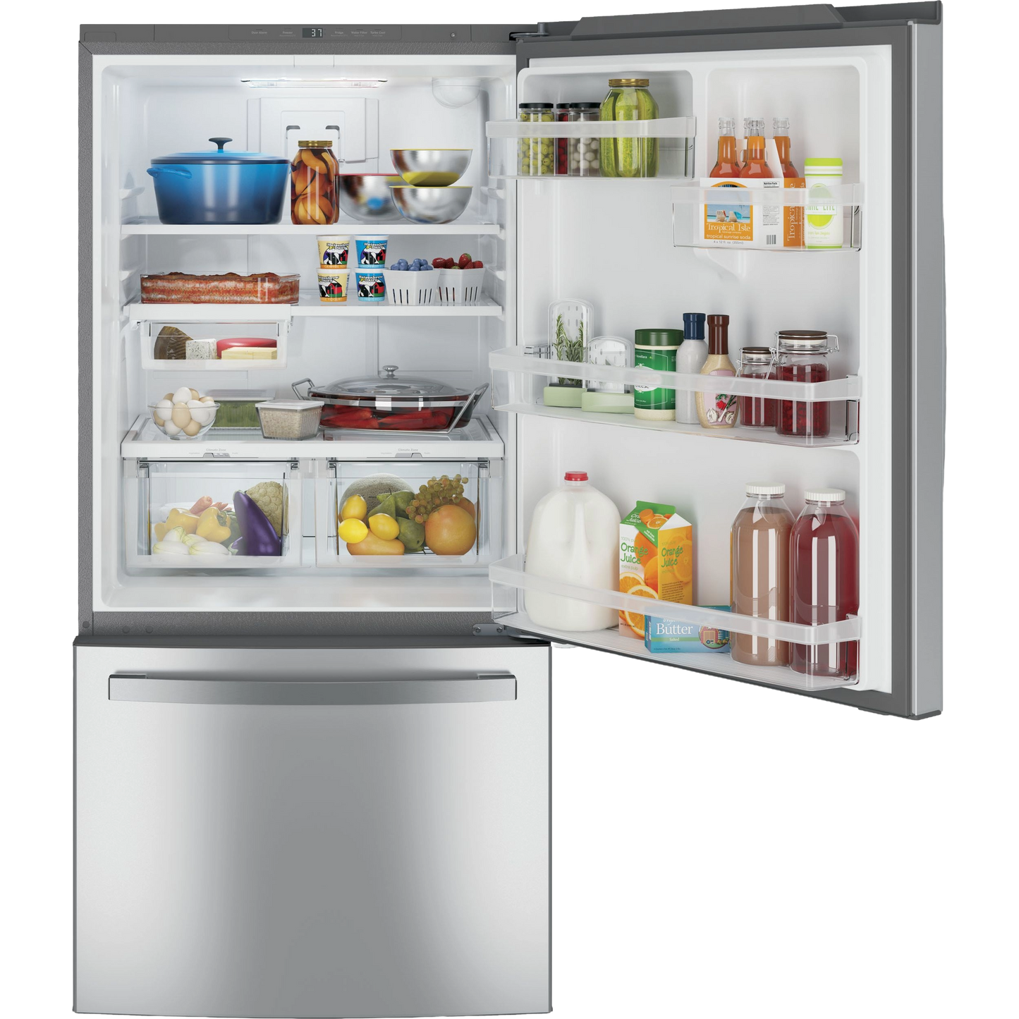 GE® ENERGY STAR® 24.8 Cu. Ft. Bottom-Freezer Drawer Refrigerator