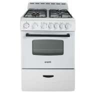 Avanti 24" Compact Gas Range Oven - White