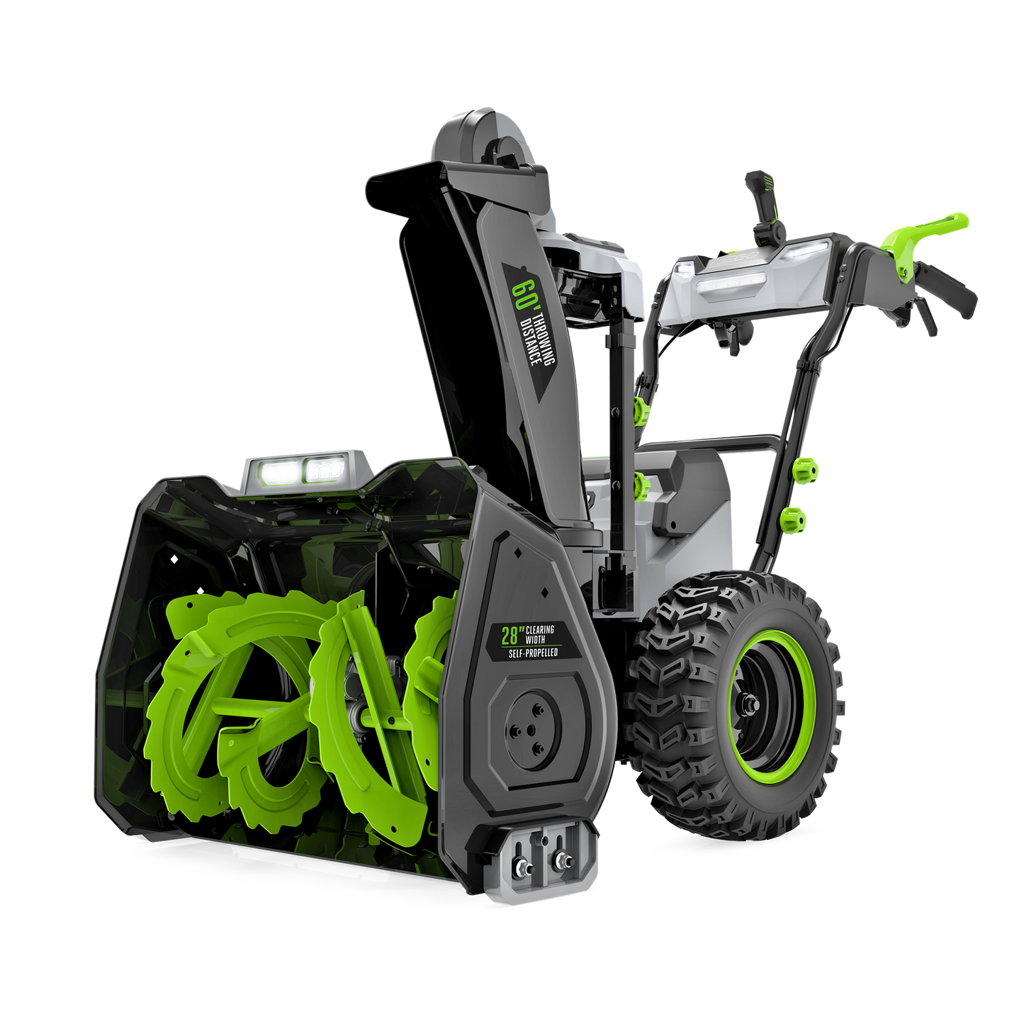 EGO POWER+ 28 in. Self-Propelled 2-Stage Snow Blower with Peak Power™ and 12.0 Ah Batteries (2) and Dual Port Charger