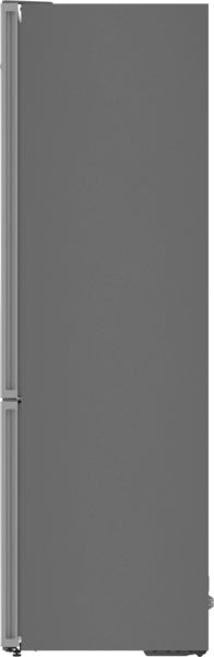 800 Series, Free-standing fridge-freezer with freezer at bottom, glass door, 24'', White, Total No Frost
