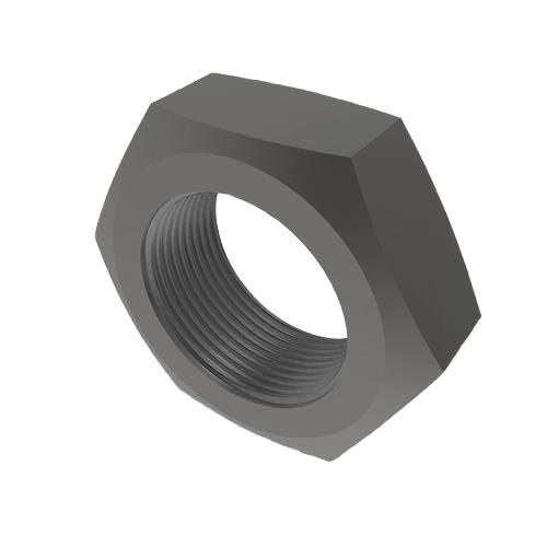 Hexagonal threaded nut in dark metal finish for John Deere parts and hardware under $50 collection