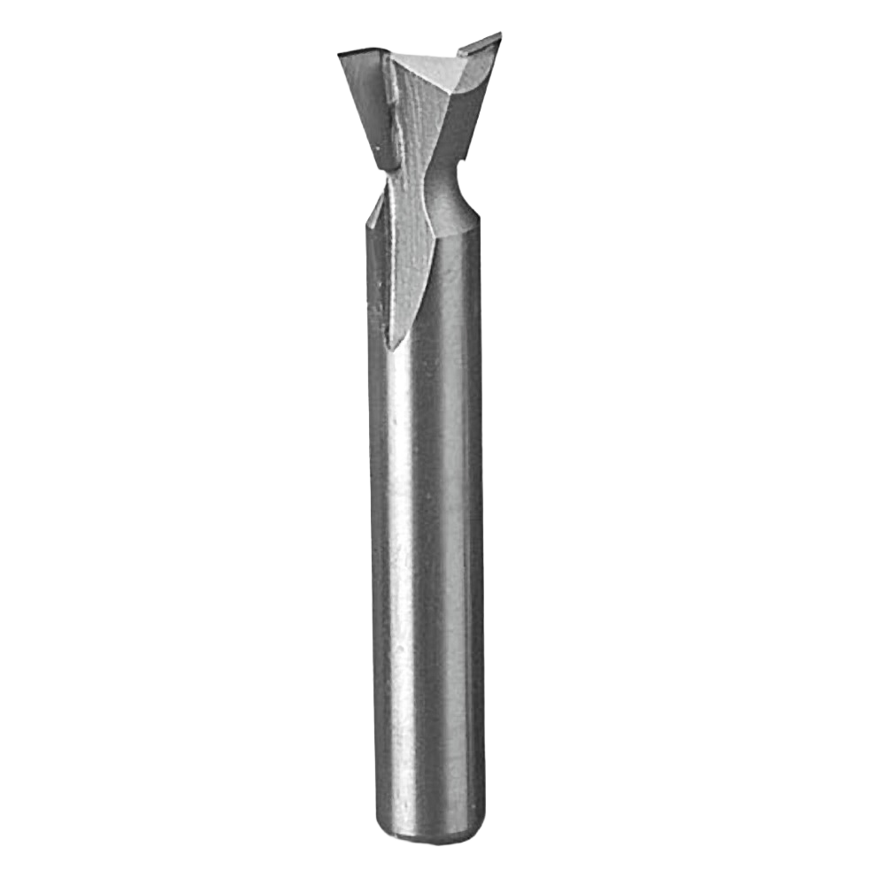 Dovetail router bit with 1/4 in. shank for woodworking in tool accessories and power tool drill bits collections
