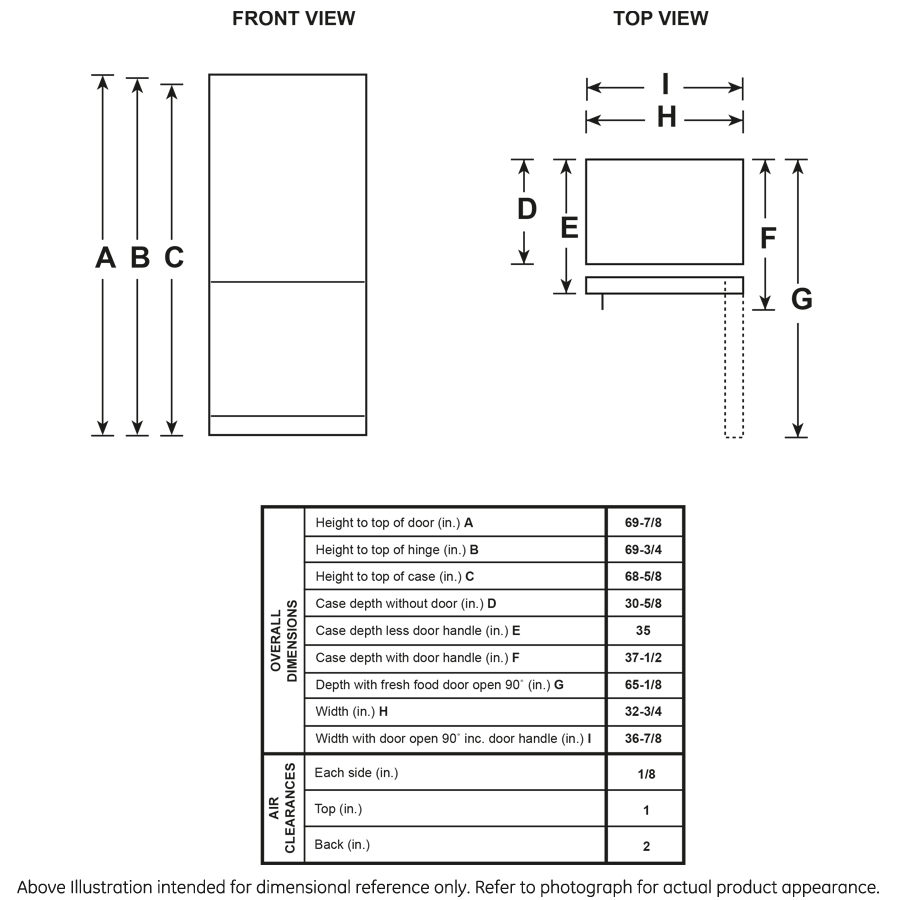 GE® ENERGY STAR® 24.8 Cu. Ft. Bottom-Freezer Drawer Refrigerator