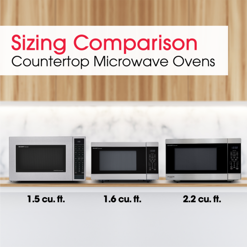 2.2 CF Countertop Microwave Oven, Inverter Technology