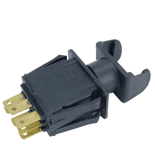 Black plastic PTO switch with four brass connectors, suitable for John Deere parts and lubricants under $50 collection