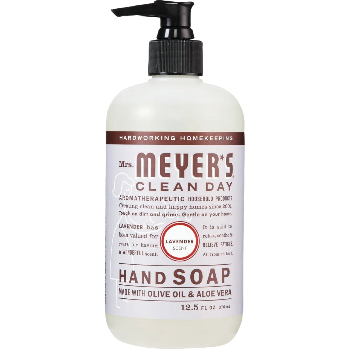 Bottle of lavender-scented liquid hand soap with olive oil and aloe vera in health and beauty collection under $50