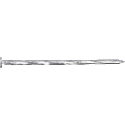 Galvanized spiral shank nail with flat head for outdoor decking and general construction in hardware fasteners collection