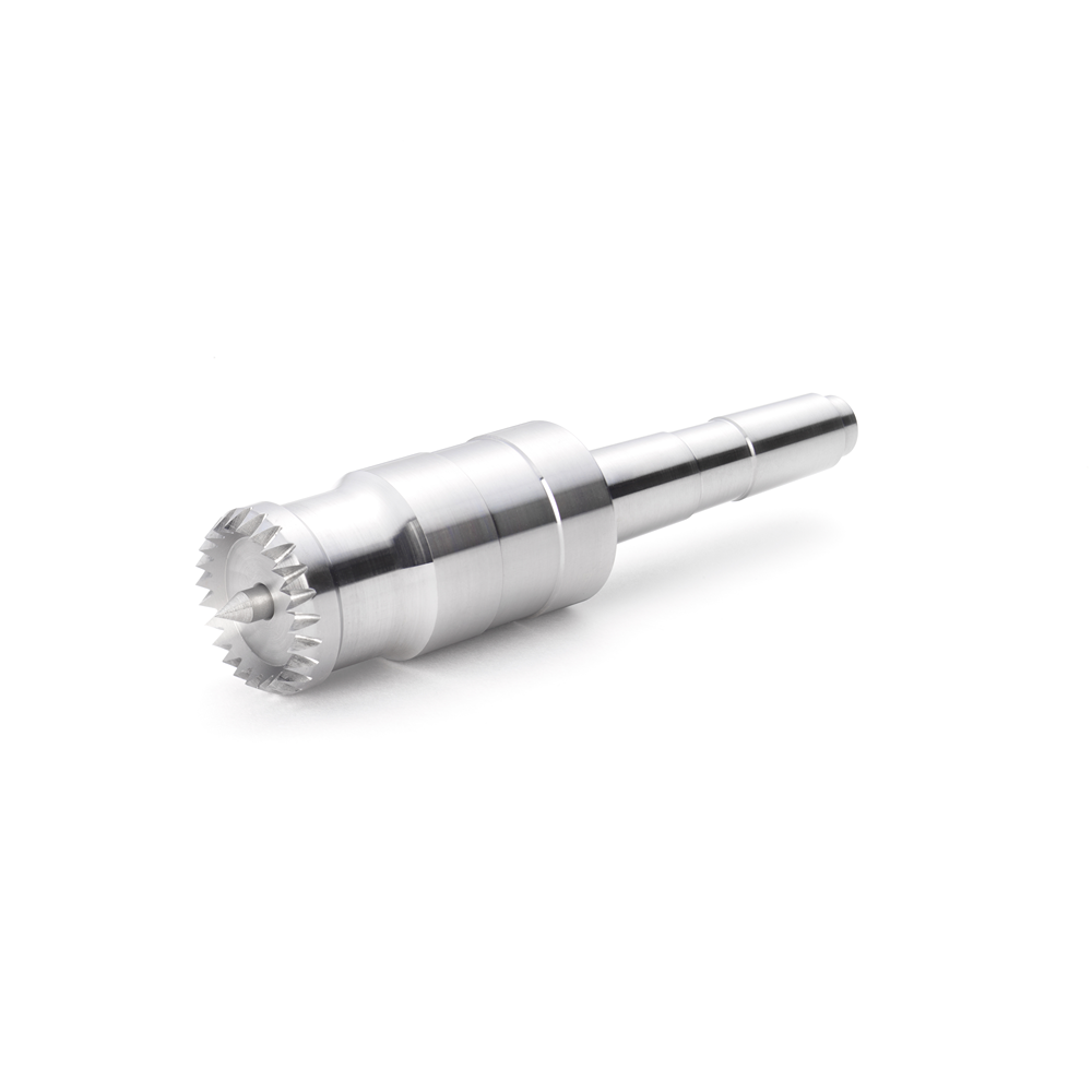 Metal multi-tooth live center with sprung point for woodworking tools, suitable for home improvement projects under $100