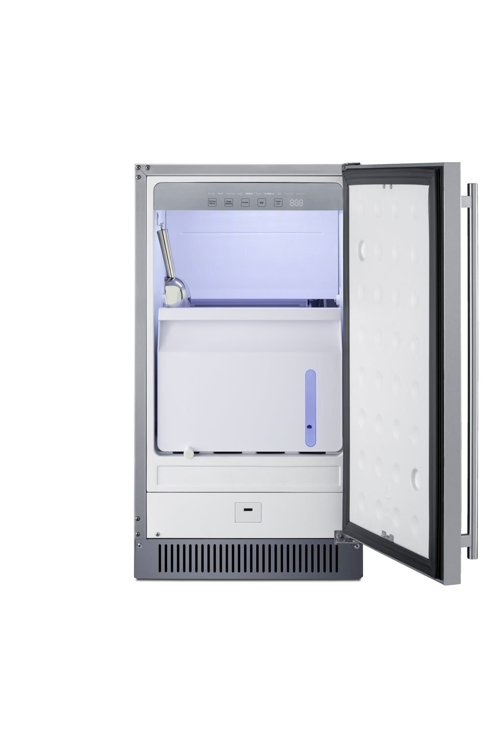 18" Wide Outdoor Clear Icemaker, ADA Compliant