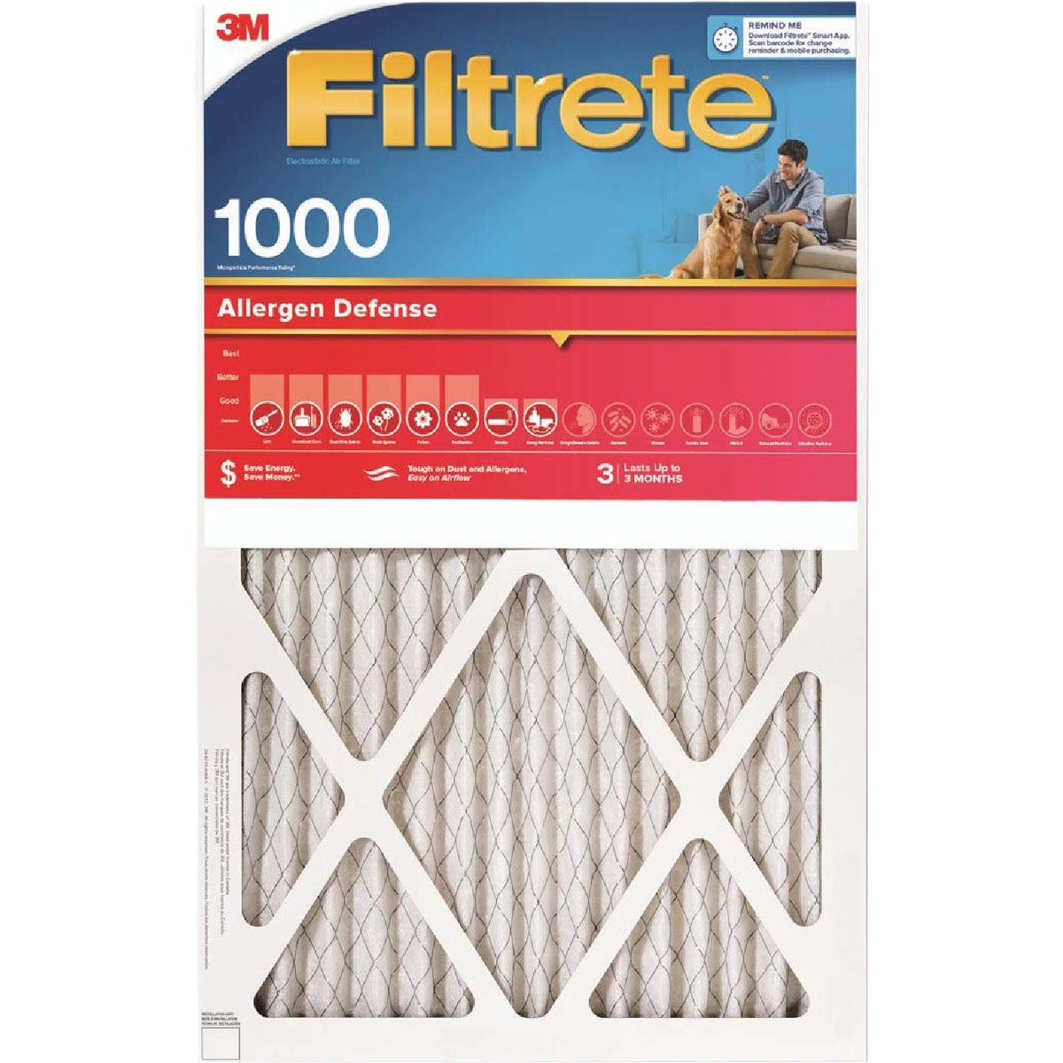 Filtretre Allergen Defense air filter for home heating and cooling in Under $50 heating and cooling collection